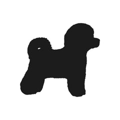 bichon‑frise‑vinyl‑sticker black die cut decal for vehicle windows laptops