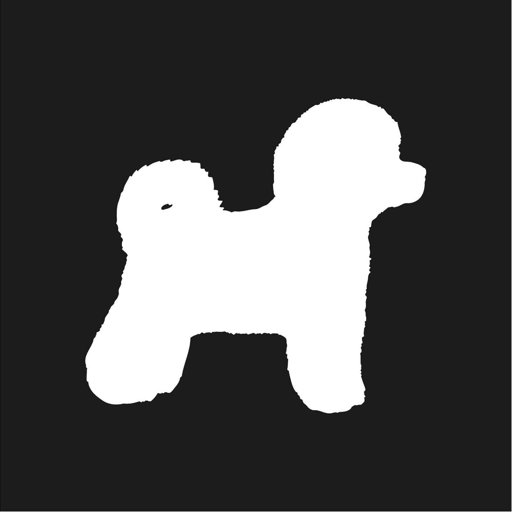bichon‑frise‑vinyl‑sticker white die cut decal for vehicle windows laptops