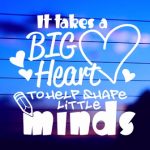 teacher quote vinyl decal close up