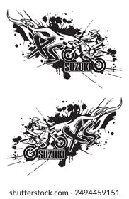 Bike Sticker Design, Motorcycle Die Cut Vinyl Decal