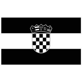 Croatia Flag Icon Sticker Die Cut Vinyl Decal