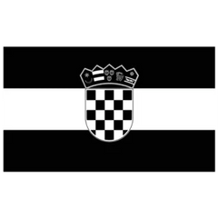 Croatia Flag Icon Sticker Die Cut Vinyl Decal