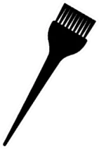 Hair Dye Brush Silhouette Sticker Die Cut Vinyl Decal