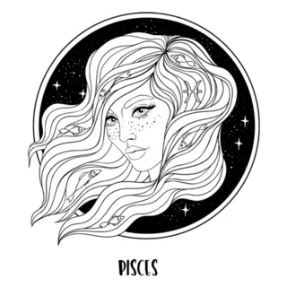 Pisces Astrological Sticker Die Cut Vinyl Decal