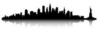 New York Skyline Sticker Die Cut Vinyl Decal