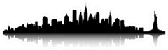 New York Skyline Sticker Die Cut Vinyl Decal