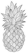 Tropicical Fruit Pineapple Sticker Die Cut Vinyl Decal