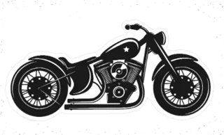 Bike Motorcycle Sticker Die Cut Vinyl Decal