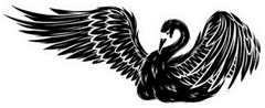Silhouette Cartoon Beauty Swan Sticker Die Cut Vinyl Decal
