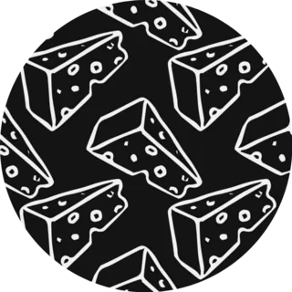 Cheese Pattern Sticker Die Cut Vinyl Decal