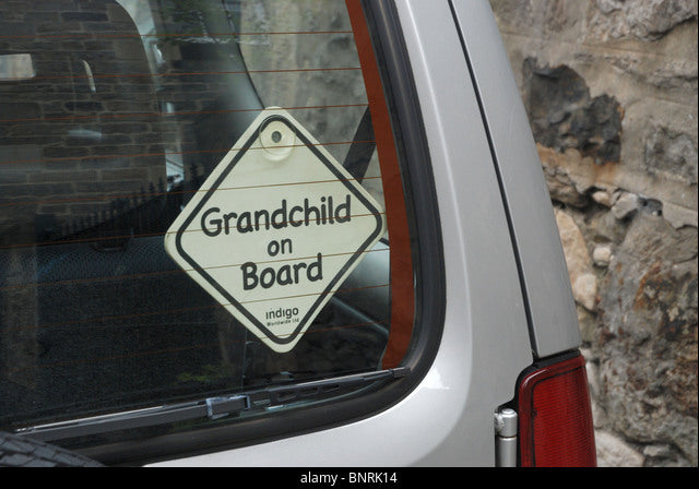 Grandchild on Board Die Cut Vinyl Decal