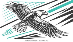Hundred Eagle Car Die Cut Vinyl Decal