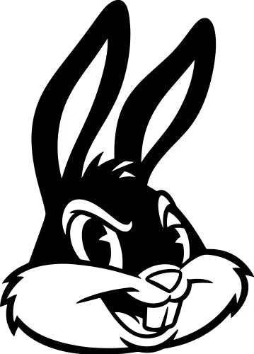 Bugs Bunny Headshot  Die Cut Vinyl Decal
