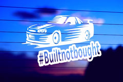 Built Not Bought JDM vinyl die cut decal for cars trucks laptops windows
