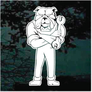 Bulldog Mechanic Decals | Die Cut Vinyl Decal