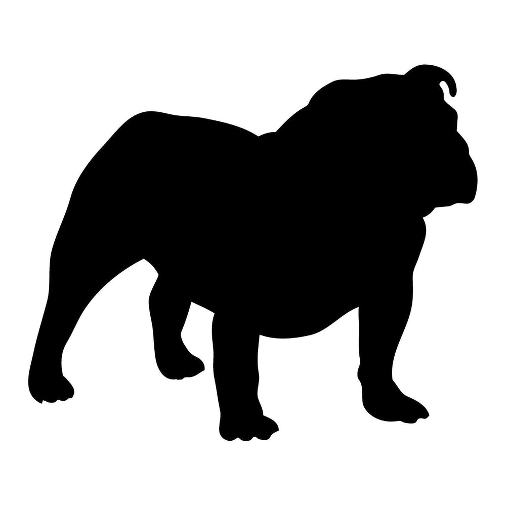 bulldog-vinyl-sticker black waterproof for cars trucks laptops