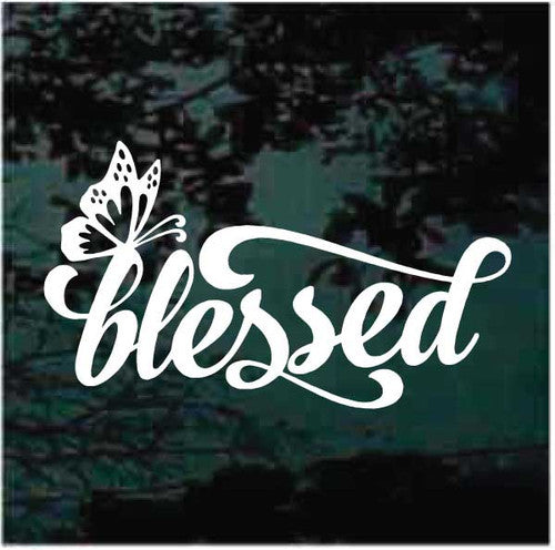 Blessed Die Cut Vinyl Decal