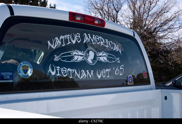 Native American Vietnam War veteran Sticker Die Cut Vinyl Decal
