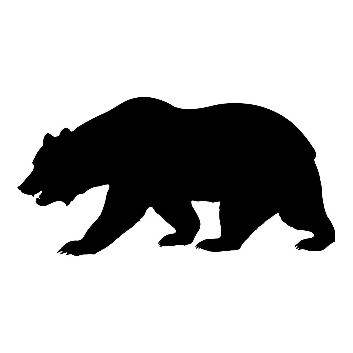 california bear vinyl decal black die cut state symbol sticker for cars trucks windows laptops