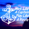 captain pirate decal close up