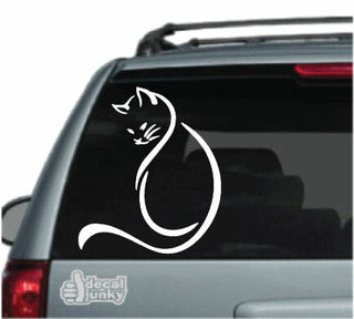Cat Decals  for Cars Trucks Windows Die Cut Vinyl Decal