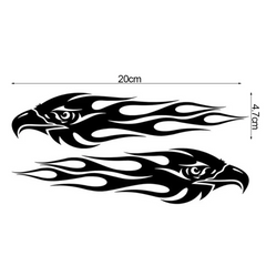 Custom Car DIY Kit Eagle Flame Pattern Reflective Scoote Die Cut Vinyl Decal