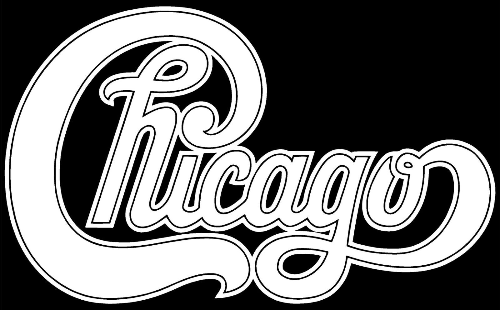 chicago‑classic‑rock‑band‑vinyl‑sticker‑truck‑smooth‑surface