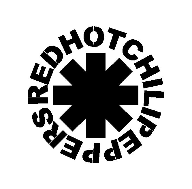 chili‑peppers‑band‑vinyl‑sticker black waterproof for cars trucks laptops