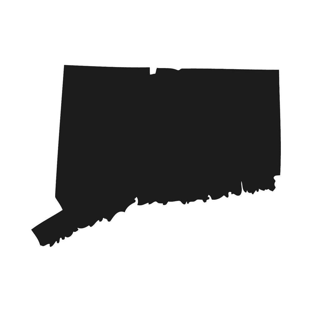 connecticut‑state‑outline‑vinyl‑decal