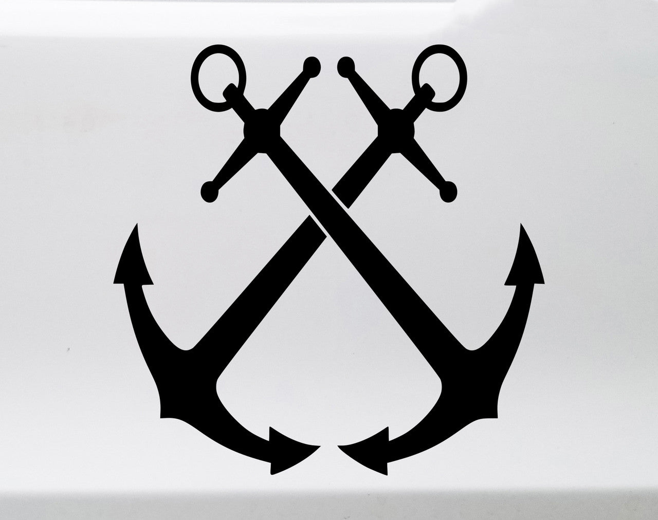 Anchor Illustration Flower Sticker Die Cut Vinyl Decal