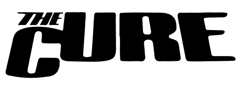 cure-band-logo-vinyl-sticker black waterproof decal for cars trucks laptops