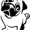 cute-pug-dog-vinyl-decal-on-car-window-bumper