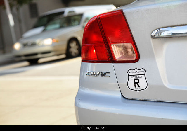 Route to Recovery: Republican Sticker Die Cut Vinyl Decal
