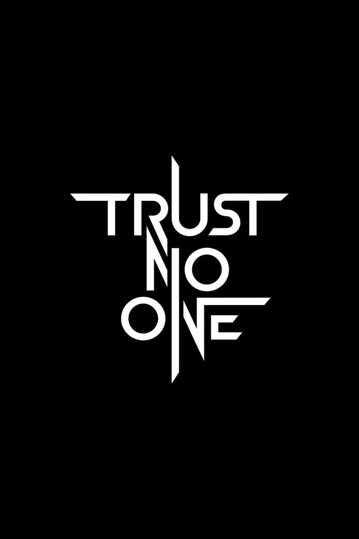 Trust No one Die Cut Vinyl Decal