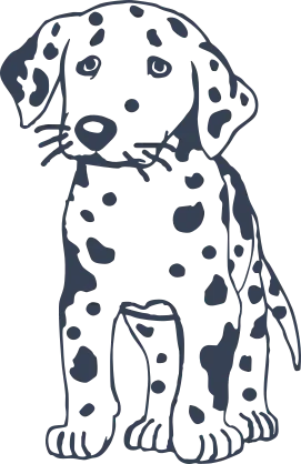Dalmation Dog Sticker Die Cut Vinyl Decal