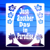 day-in-paradise-vinyl-decal-on-car-window-bumper