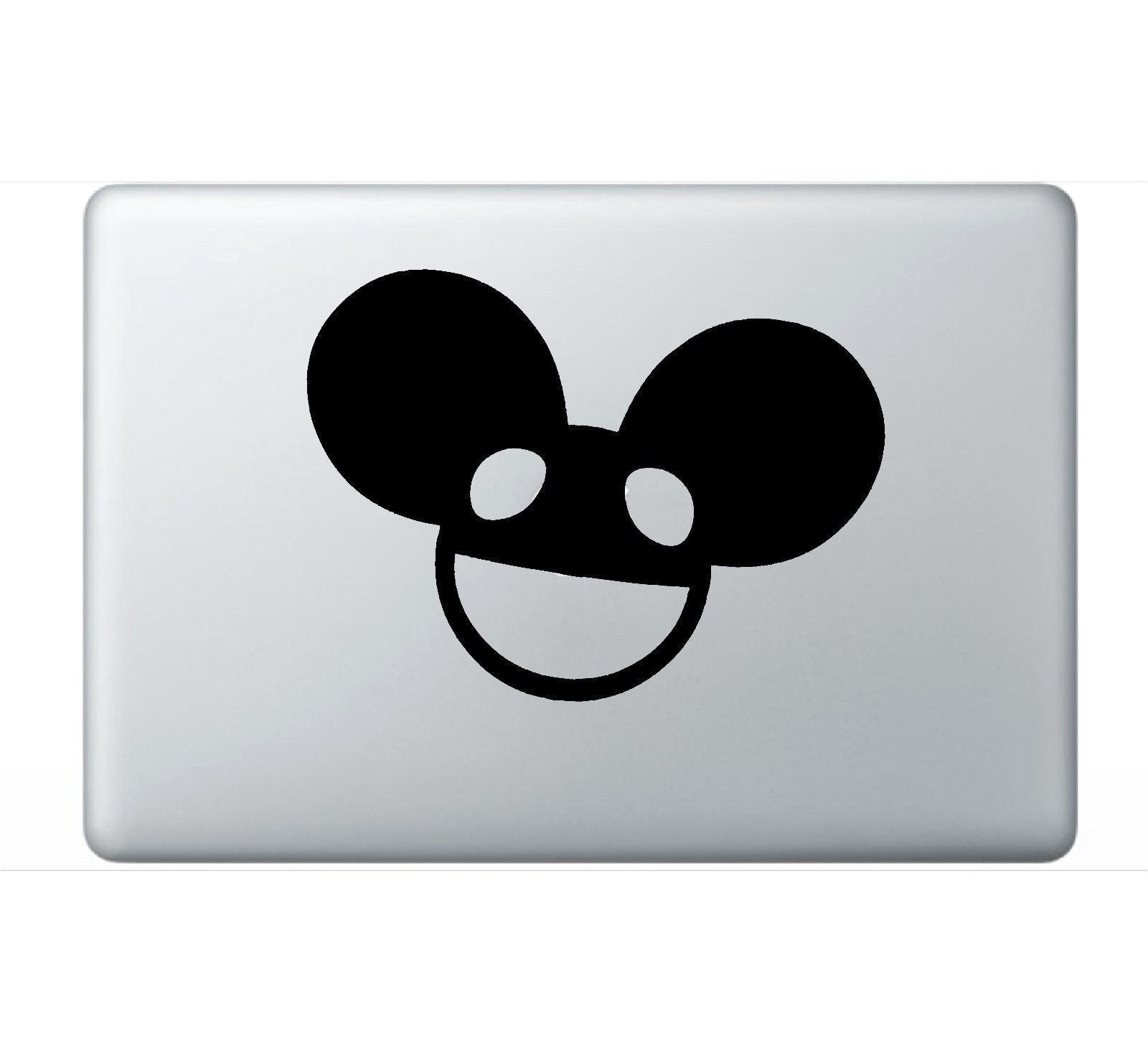 deadmau5‑edm‑dj‑vinyl‑sticker‑applied‑on‑car‑window‑and‑laptop