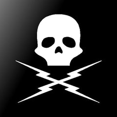 Death Proof Skull Vinyl Die Cut Vinyl Decal/ Bumper For Windows, Cars, Trucks, Laptops, Etc.