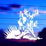 Deer Hopping Vinyl Decal