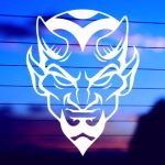 Devil Vinyl Die Cut Car Decal