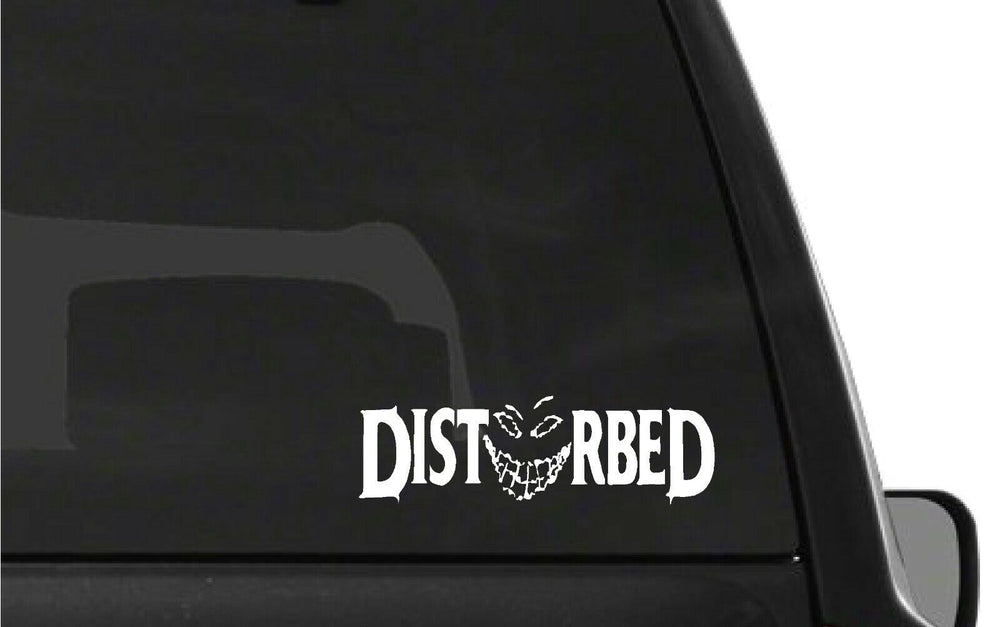 disturbed‑band‑vinyl‑sticker size options for cars trucks laptops