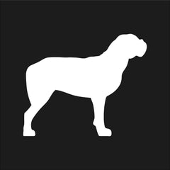 dogue de bordeaux vinyl dog decal white die cut vinyl sticker for vehicles windows laptops