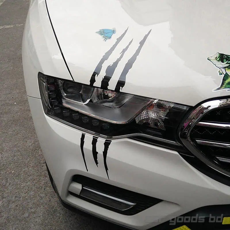 Car Styling Headlights Personalized Car Stickers Monster Claw Scratch Stripe Marks Headlight Decal Car Stickers Auto Accessorie Die Cut Vinyl Decal