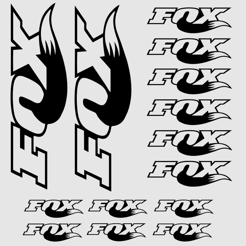 Fox Racing Logo Decals Die Cut Vinyl Decal