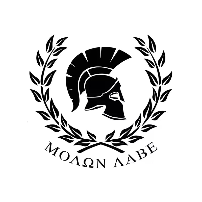 JP Spartan Helmet Vinyl Sticker for Car Motorcycle Window Bumper Waterproof Decal Auto Exterior Accessory  Die Cut Vinyl Decal