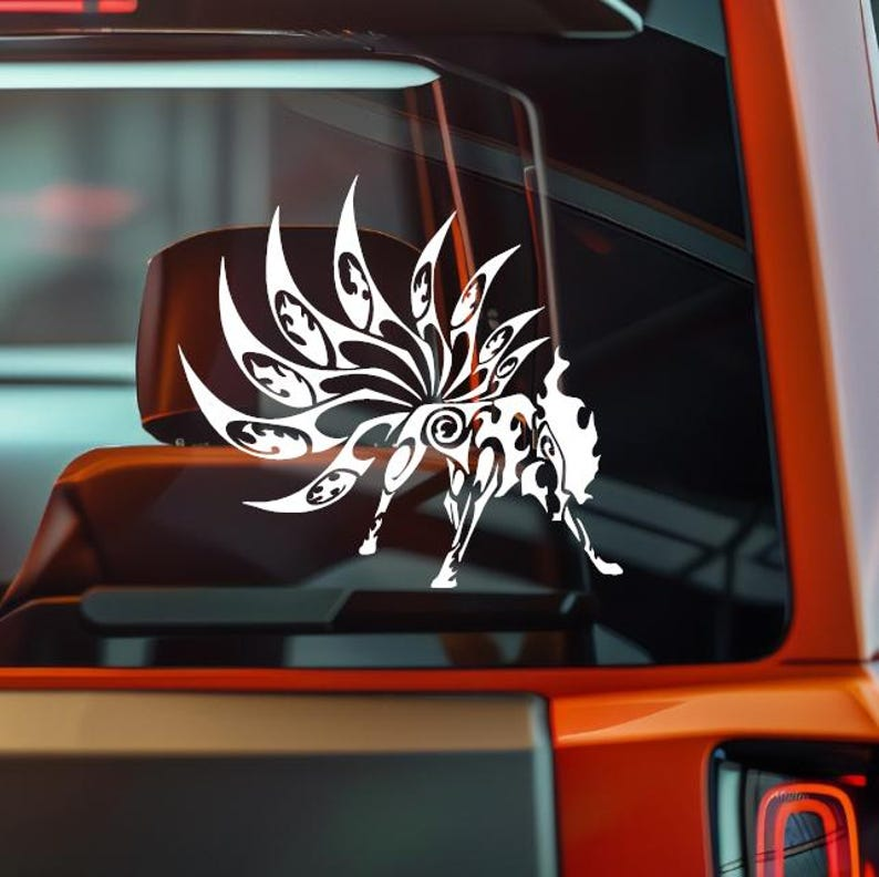 Tribal Fox Decal Die Cut Vinyl Decal