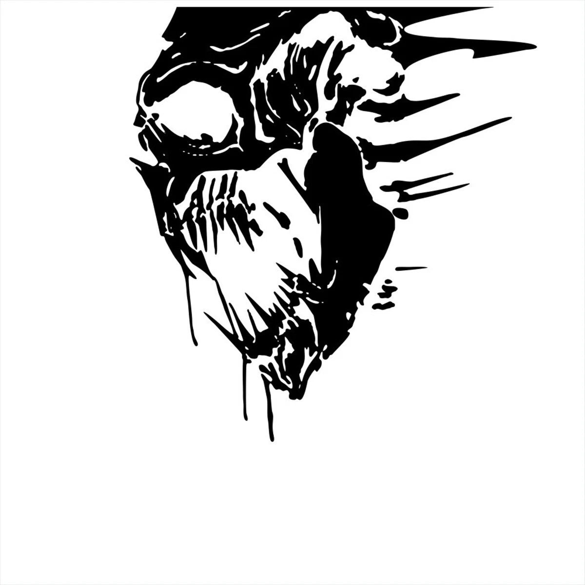 sticker Skull Decal  For Car  Trunk Pickup 2 Side Truck Tailgate Accessories 2Pcs  Die Cut Vinyl Decal