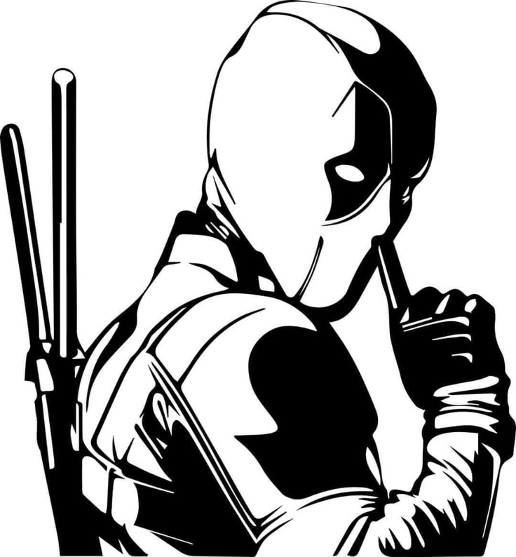 Deadpool Die Cut Vinyl Decal