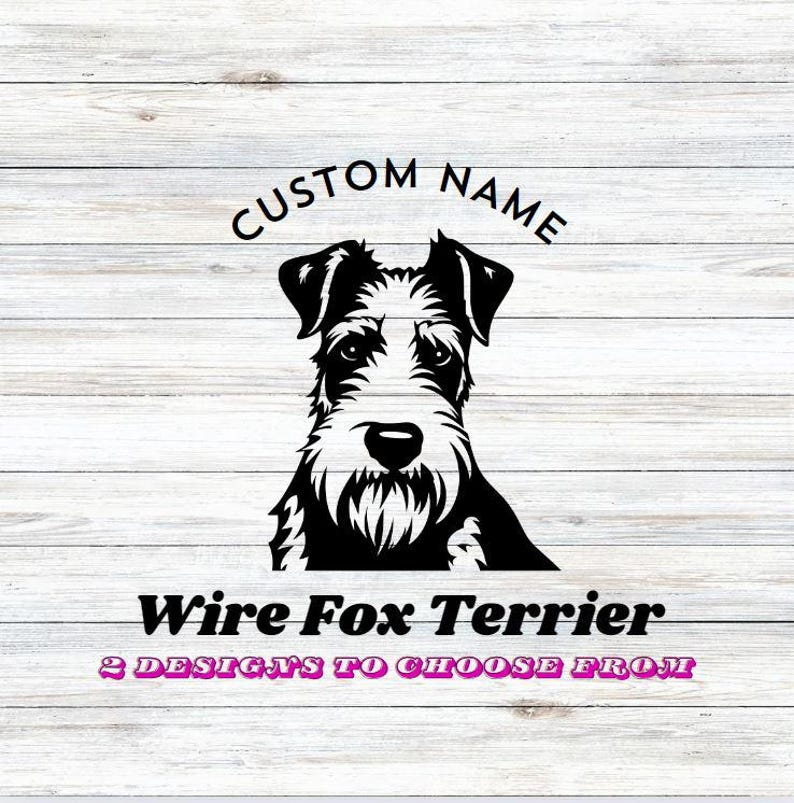 Wire Fox Terrier Car Decal Die Cut Vinyl Decal