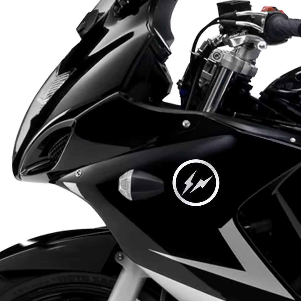 Creative Motorcycle Reflective  Lightning  Car Body Window Motorbike Helmet Personalized Waterproof Decals Decor Die Cut Vinyl Decal